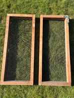2 deurpanelen + kettinggordijn voor volière – kippen/vogels, Ophalen, Hout, Volière