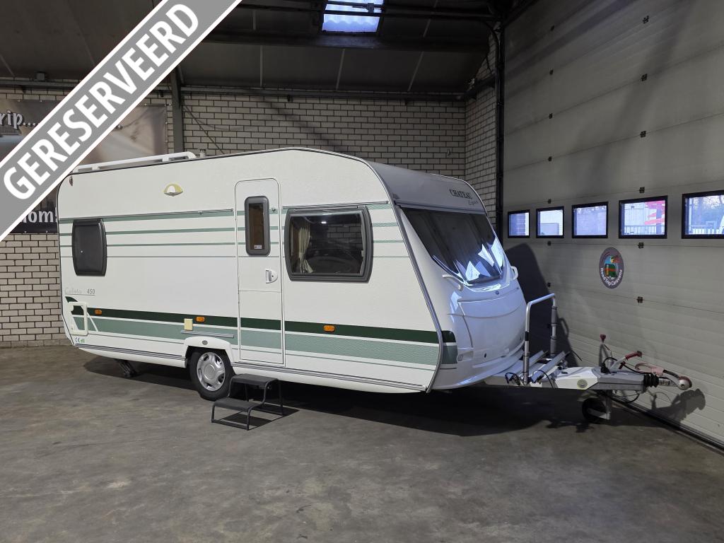 Chateau Calista 450 Escape / Frans bed / Rondzit / Mover, Caravans en Kamperen, Caravans, Chateau, Rondzit, Bedrijf, 750 - 1000 kg