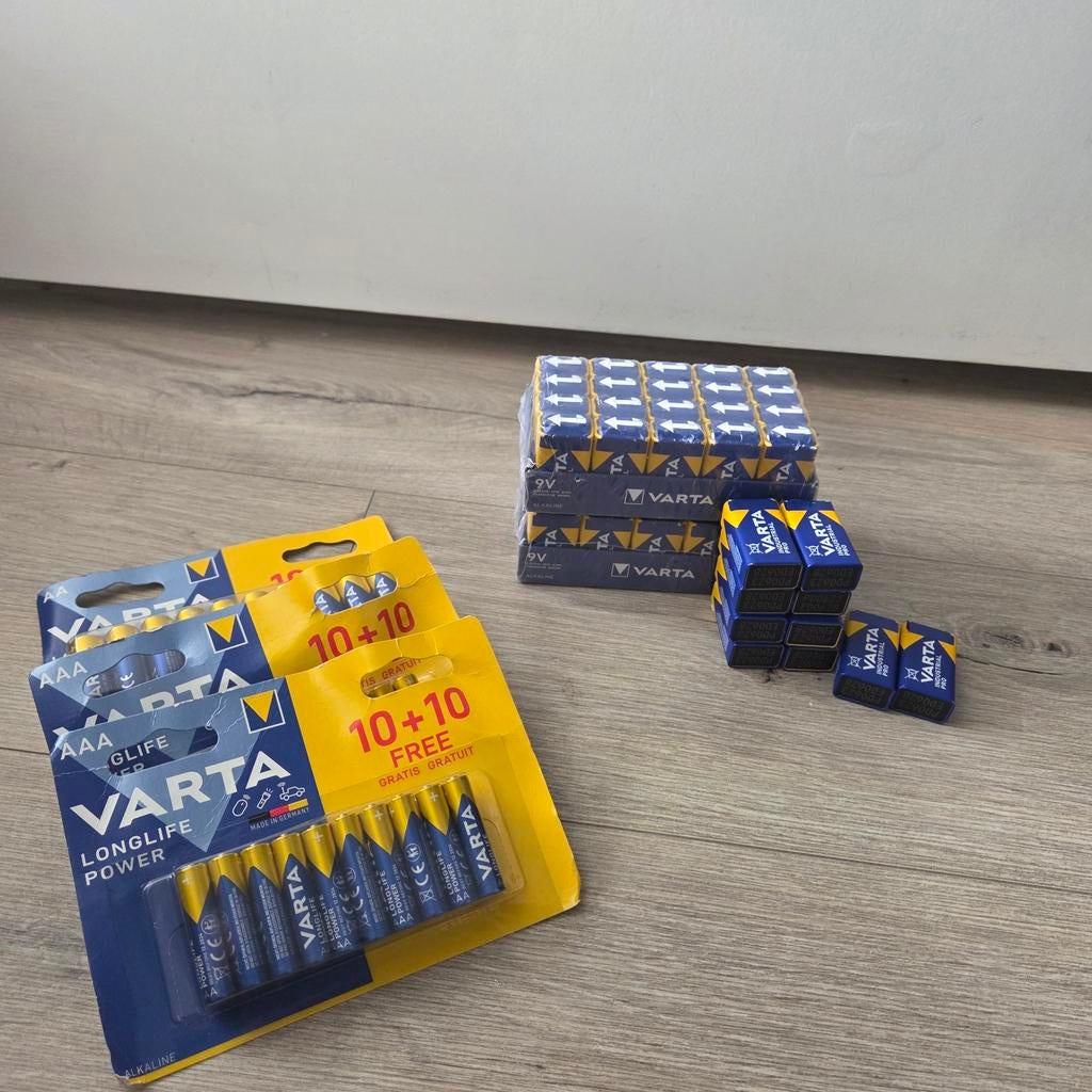 Varta batterijen: AAA Longlife Power en 9V blokbatterijen, Ophalen