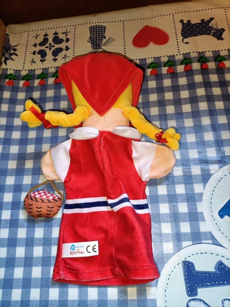Roodkapje handpop / poppenkast pop Albert Heijn Efteling, Ophalen of Verzenden, Zo goed als nieuw, Overige typen
