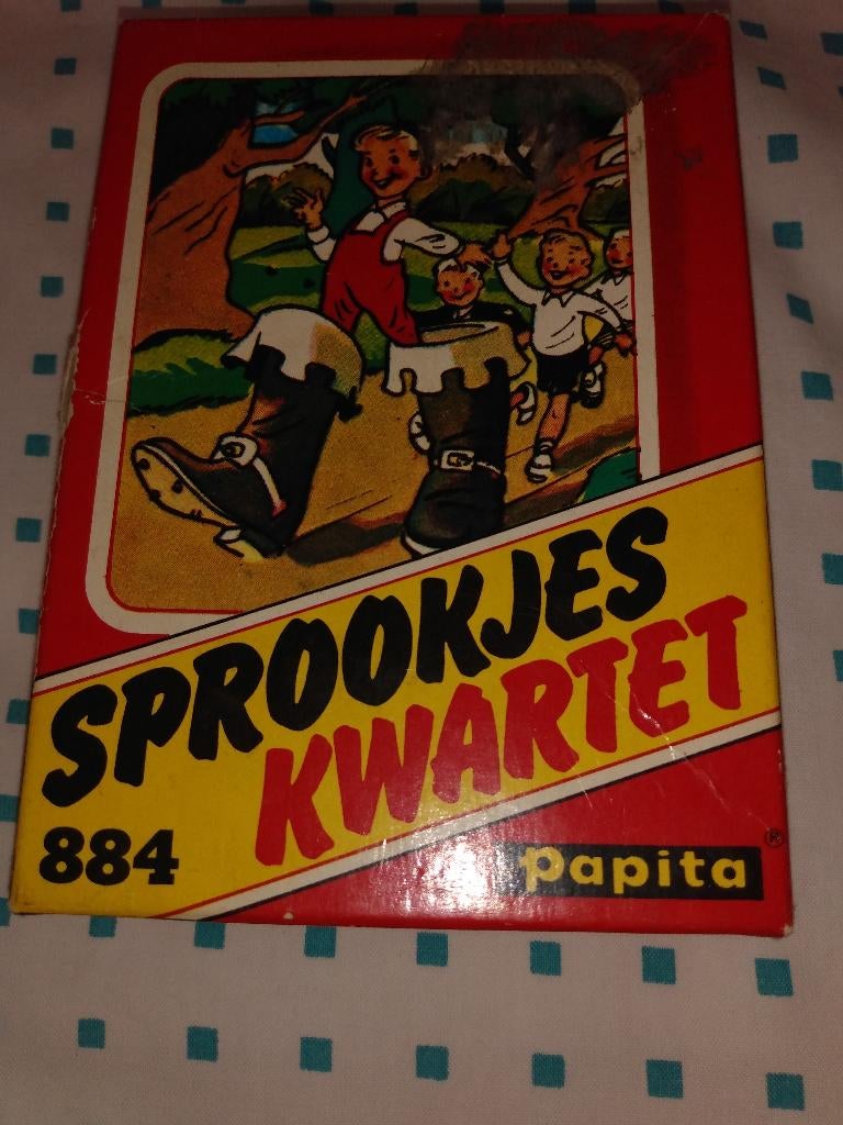 Kwartetspel uit 1965 compleet sprookjeskwartet zeldzaam, Verzamelen, Speelkaarten, Jokers en Kwartetten, Ophalen of Verzenden