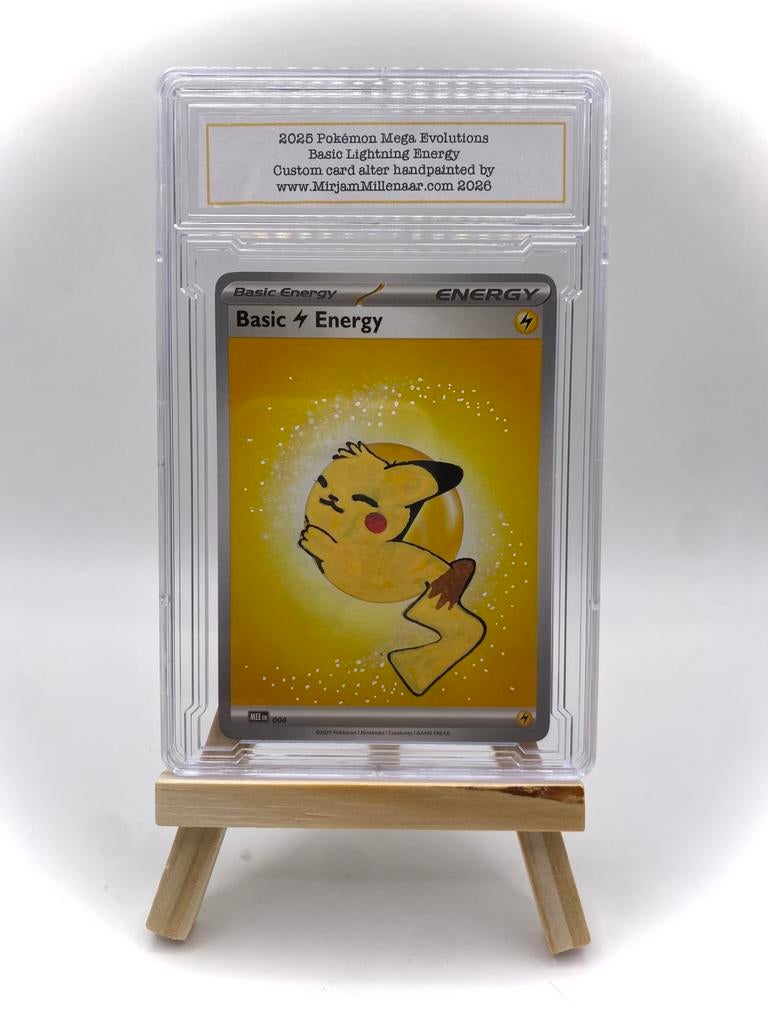 Handgeschilderde Pikachu-unieke Pokémon Card Alters, Ophalen of Verzenden, Nieuw, Overige typen