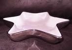 Nieuwe schaal stervorm wit zilver etenswaren bloemstuk etc, Ophalen, Porselein of Keramiek, Schaal, Nieuw