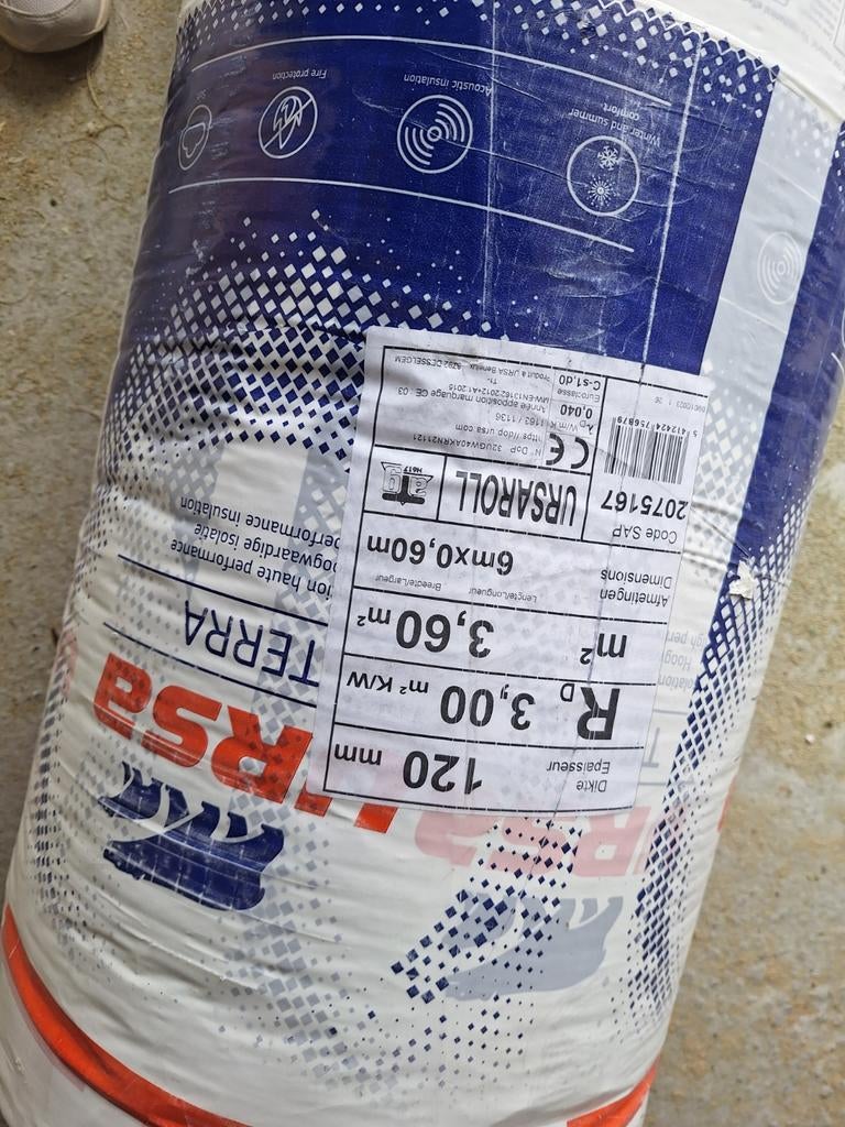 URSA TERRA isolatie 120 mm dik, Ophalen of Verzenden