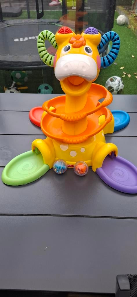 Fisher-Price Giraffe Ballenbaan - Werkt goed!, Kinderen en Baby's, Speelgoed | Fisher-Price, Ophalen of Verzenden, Gebruikt, Speelset