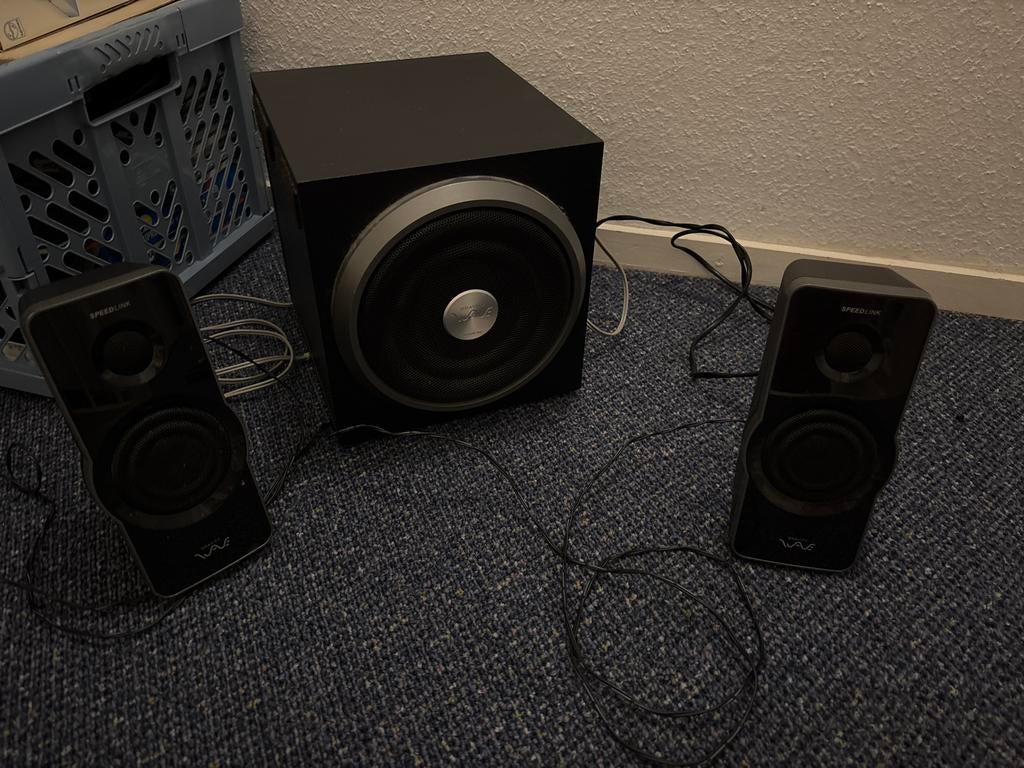 Speedlink Gravity Wave 2.1 speakerset, Computers en Software, Pc speakers, Ophalen of Verzenden, Gebruikt, Audiokanaal 2.1
