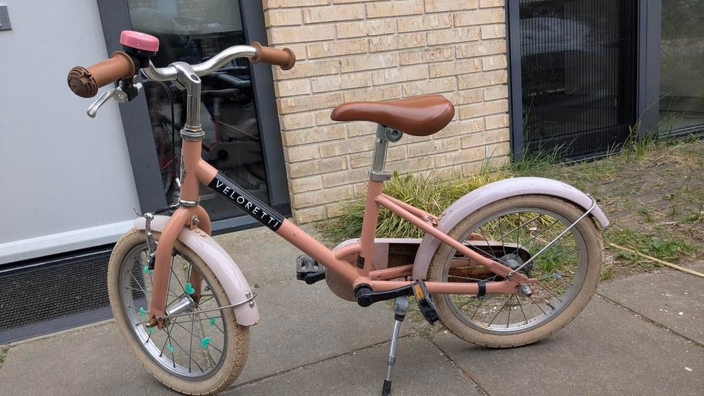 Veloretti Maxi kinderfiets in Blazing Salmon, Ophalen, Gebruikt, 16 tot 20 inch