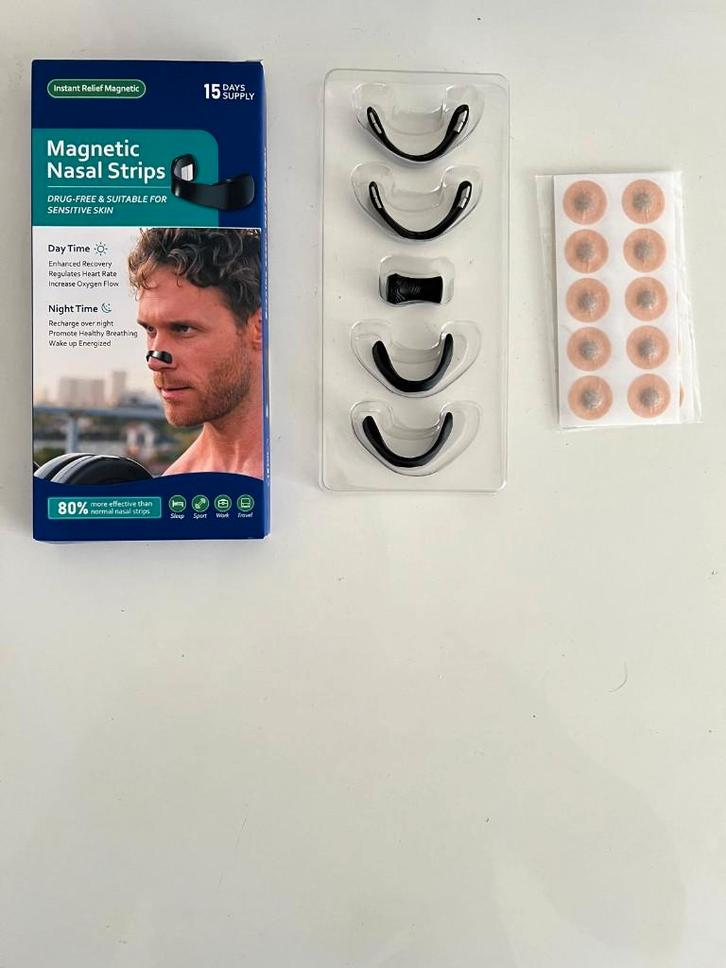 Anti Snurk Magnetische Neusclips strips, Sport en Fitness, Gezondheidsproducten en Wellness, Nieuw, Lichaamsverzorging, Ophalen of Verzenden