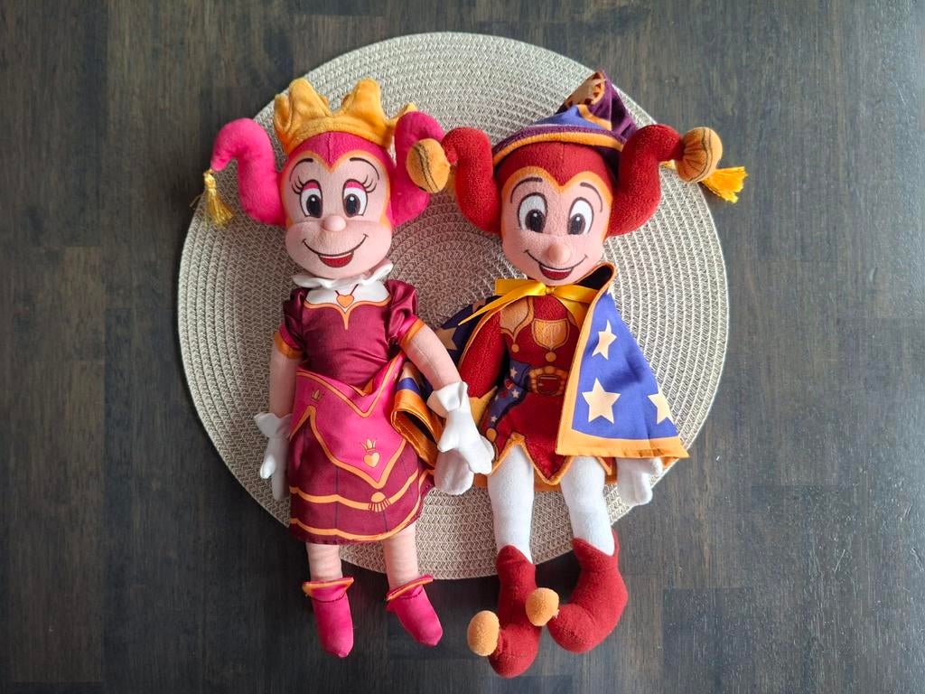 Mooie set Efteling Pardoes en Pardijn zachte knuffels 34 cm, Ophalen of Verzenden, Gebruikt, Overige typen