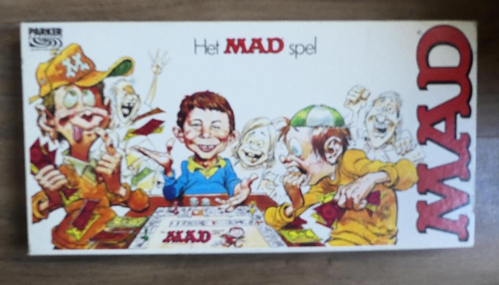 Mad Spel van Parker vanaf 8 jaar., Een of twee spelers, Ophalen of Verzenden, Zo goed als nieuw, Parker
