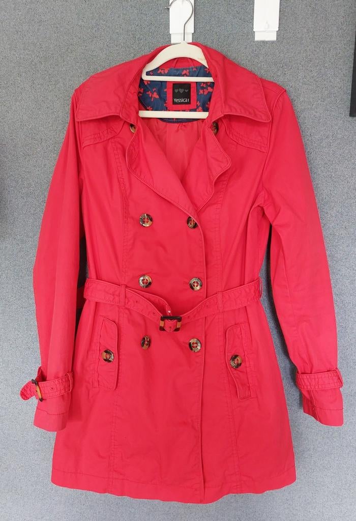 Rode Jas merk Jessica, Kleding | Dames, Jassen | Zomer, Maat 38/40 (M), Jessica, Ophalen of Verzenden, Gedragen