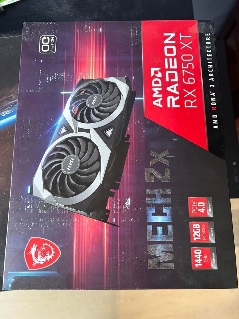 AMD Radeon RX 6750 XT 12GB, Computers en Software, Videokaarten, Ophalen of Verzenden, Zo goed als nieuw, GDDR6, PCI-Express 4