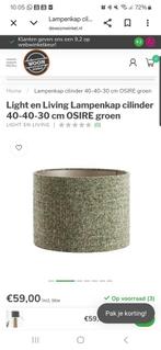 Light &living lampenkap Osire nieuw !!! Groen, Ophalen, 25 tot 50 cm, Rond, Nieuw