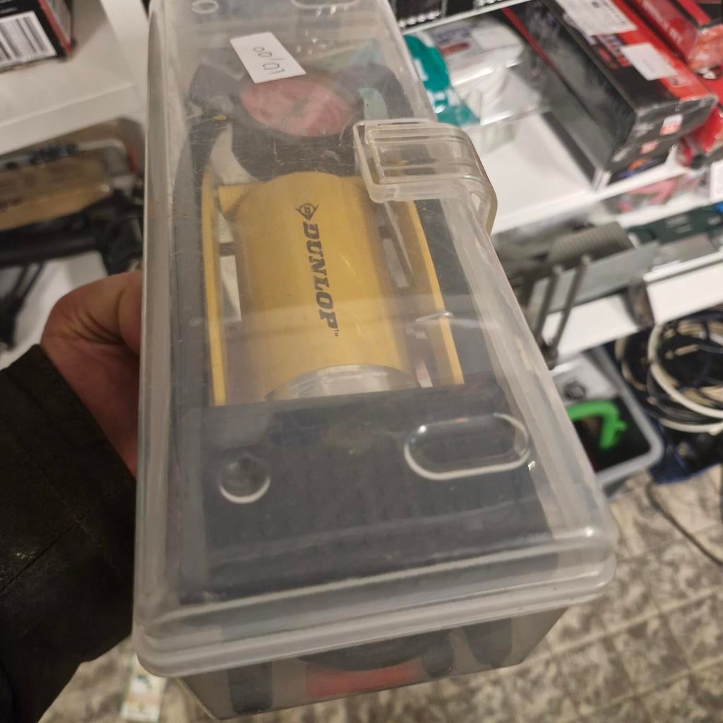 Dunlop Voetpomp met Drukmeter, Fietsen en Brommers, Fietsaccessoires | Fietspompen, Ophalen of Verzenden