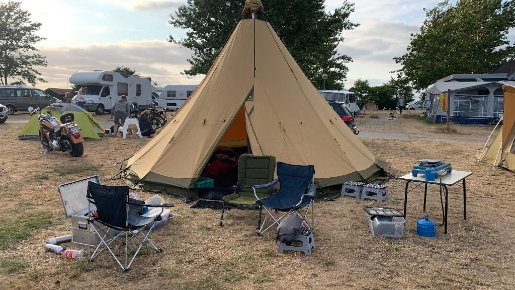 Tentipi Safir CP15 met kuipgrondzeil en half moosecamp zeil, Ophalen, Gebruikt, Meer dan 6