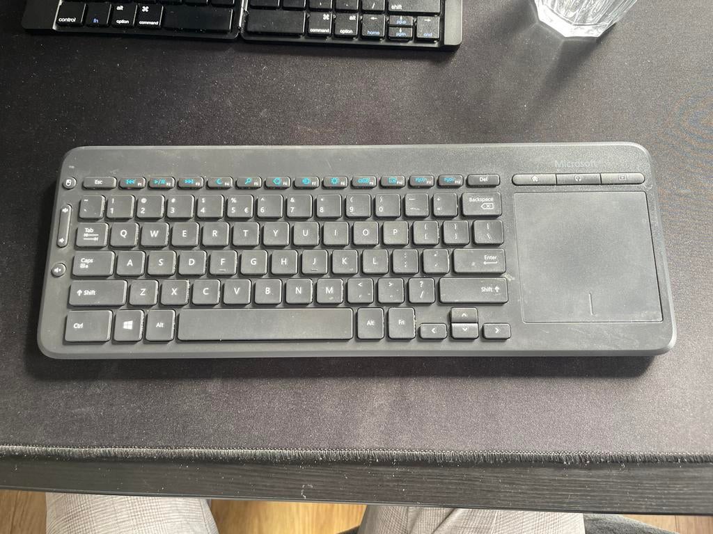 Microsoft All-in-One Media Keyboard toetsenbord draadloos, Gebruikt, Multimediatoetsen, Ophalen of Verzenden, Draadloos