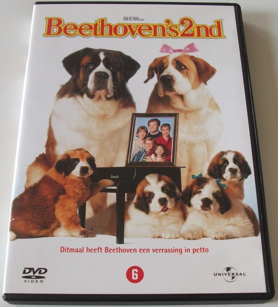 Dvd *** BEETHOVEN'S 2ND ***, Cd's en Dvd's, Dvd's | Kinderen en Jeugd, Zo goed als nieuw, Film, Komedie, Vanaf 6 jaar, Ophalen of Verzenden