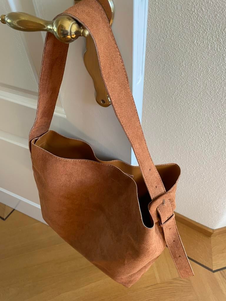 Suède tas , verstelbare hengel . 90 CM., Ophalen of Verzenden, Zo goed als nieuw
