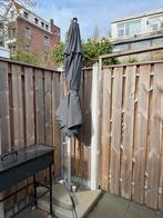 Parasol ikea antraciet grijs zonwering met voet, Tuin en Terras, Parasols, Ophalen of Verzenden, Zo goed als nieuw, 3 tot 4 meter