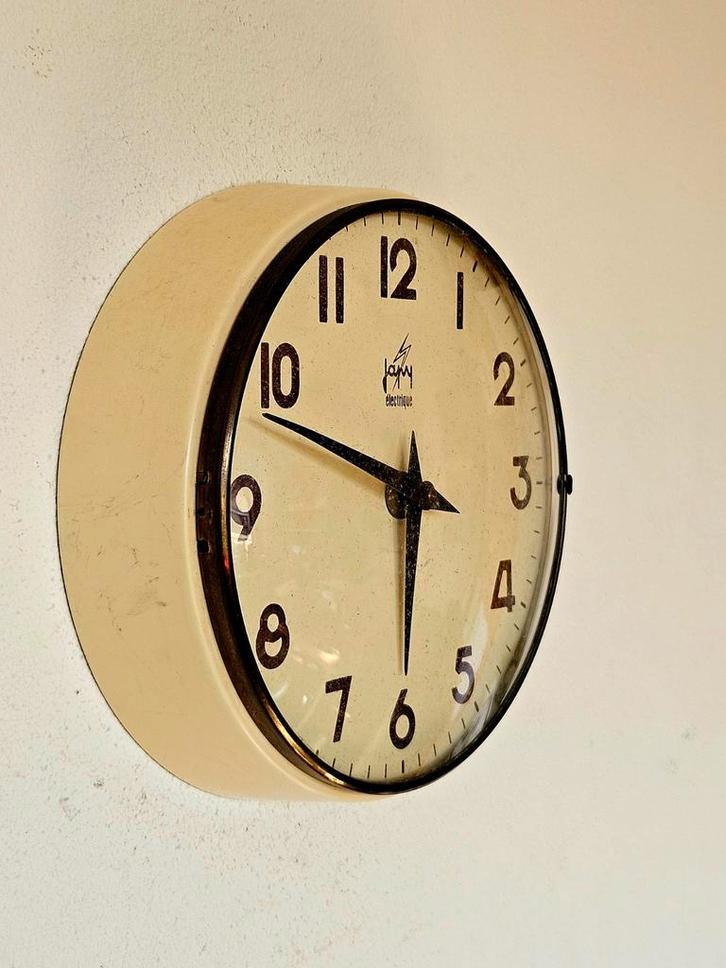 Vintage Japy wandklok jaren '50 - Werkt perfect!, Antiek en Kunst, Antiek | Klokken, Ophalen of Verzenden