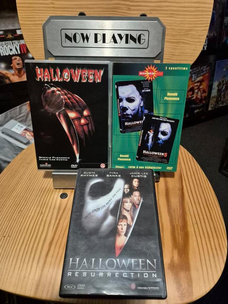 Dvd Halloween 1 4 5 en resurrection, Cd's en Dvd's, Dvd's | Horror, Gebruikt, Slasher, Boxset, Vanaf 16 jaar, Ophalen of Verzenden