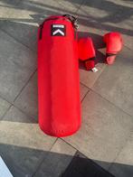 Boksbal met bokshandschoenen., Ophalen, Zo goed als nieuw, Boksbal