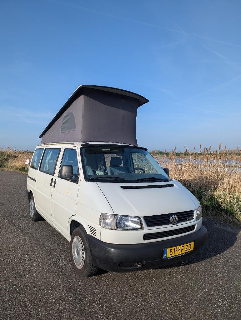 Volkswagen T4 California, Buscamper of Camperbus, Reservewiel, Volkswagen, Fietsendrager