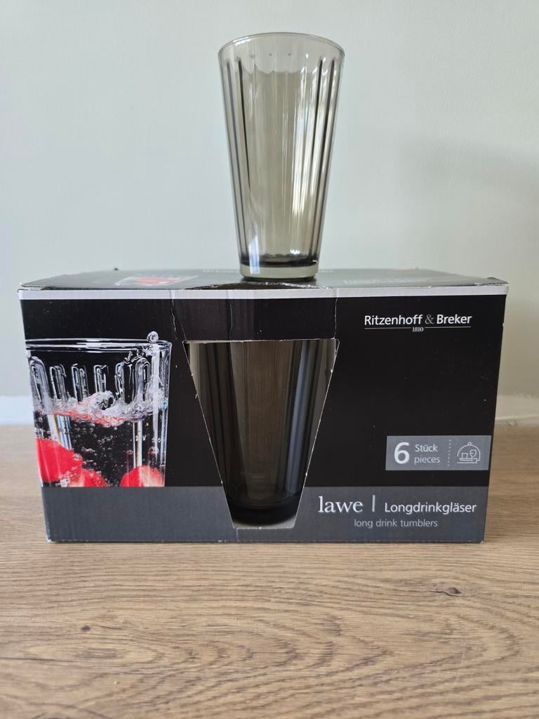 Ritzenhoff & Breker Lawe longdrinkglazen - 6 stuks, Ophalen, Nieuw