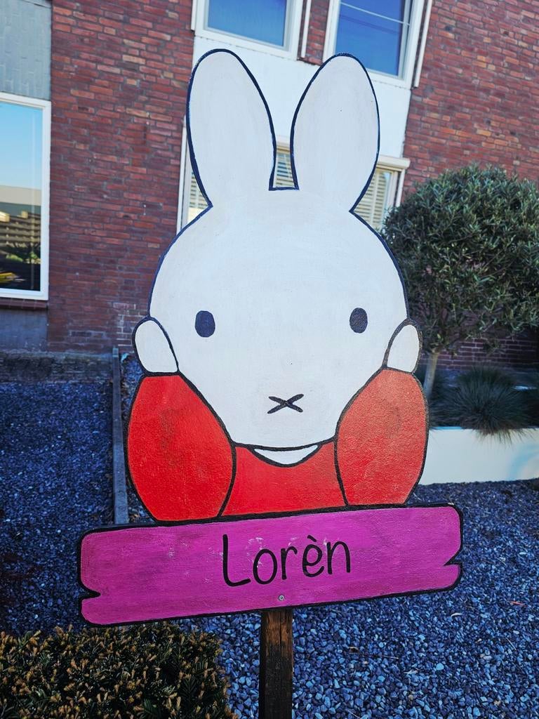 Nijntje Geboortebord, Kinderen en Baby's, Kraamcadeaus en Geboorteborden, Ophalen of Verzenden, Gebruikt, Geboortebord