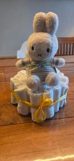 Luiertaart met zachte Nijntje knuffel - 36 luiers maat 2, Ophalen of Verzenden, Nieuw, Kraamcadeau