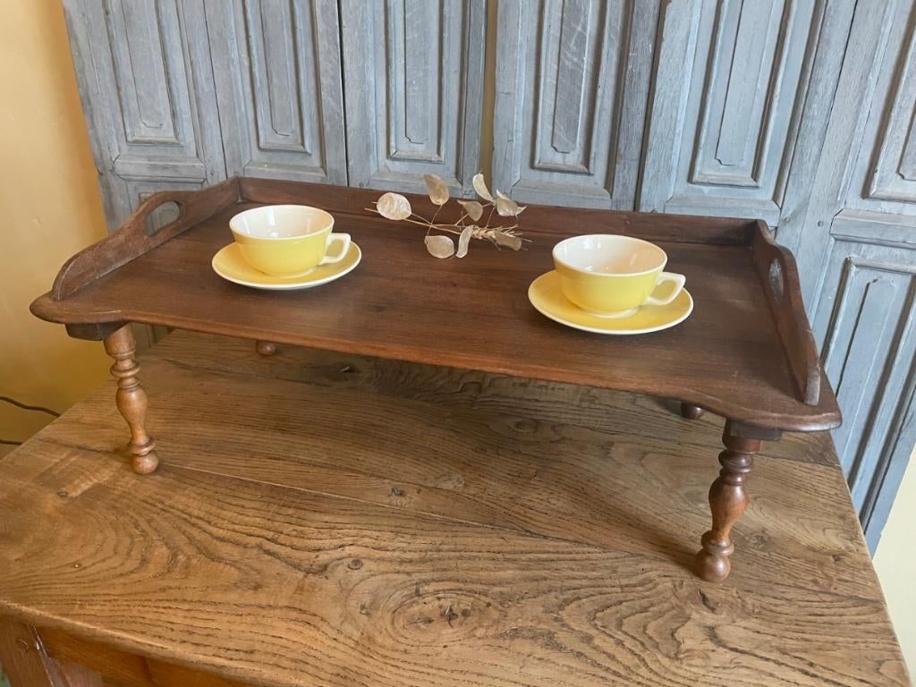 Bedtafeltje Dienblad op pootjes Frans, Antiek en Kunst, Ophalen of Verzenden