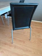 4 Eetkamer stoelen, Ophalen, Gebruikt, ., Zwart