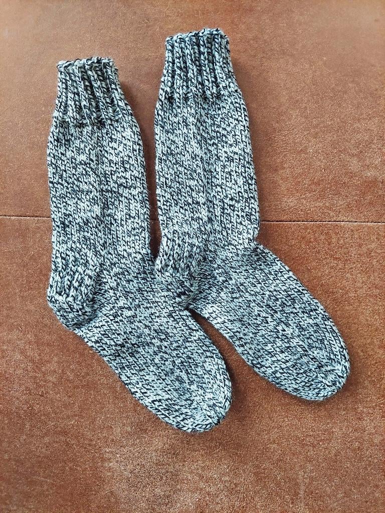 Handgebreide dikke sokken, maat 37-38, Sokken en Kniesokken, Wit, Maat 35 t/m 38, Nieuw