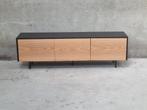 !!ACTIE!! Tv-meubel Thomas zwart/blank eiken