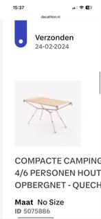 Quechua compacte campingtafel voor 4/6 personen, Ophalen, Zo goed als nieuw, Campingtafel