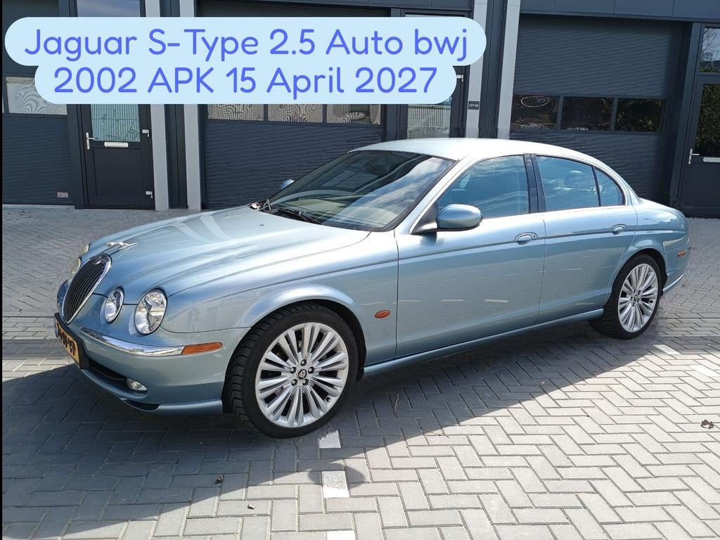 Jaguar S-Type 2.5 V6 Sport AUT 2002 Blauw, Auto's, Jaguar, Automaat, Achterwielaandrijving, Zwart, 2497 cc