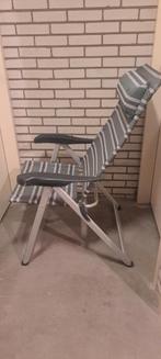 2x Crespo meerstanden stoel met beenondersteuning groen, Ophalen, Gebruikt, Campingstoel