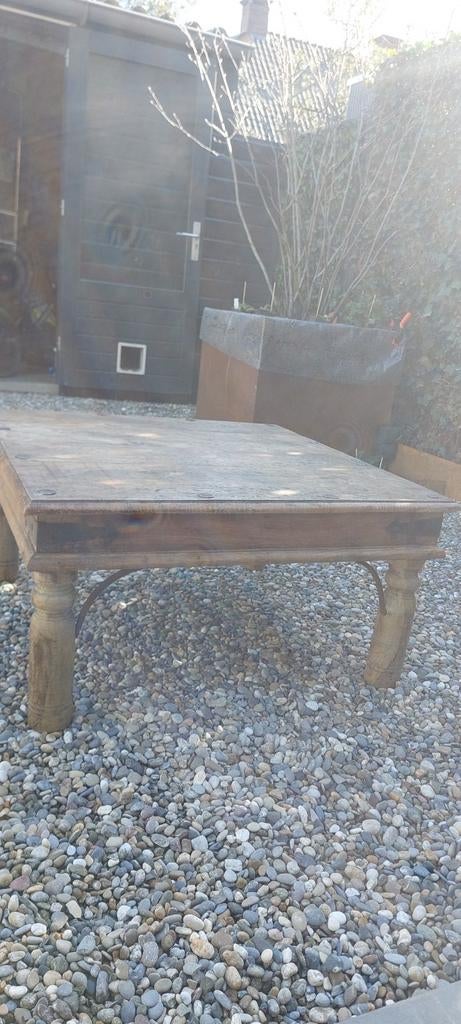 Antieke salontafel - geschikt voor buiten, Antiek en Kunst, Ophalen of Verzenden