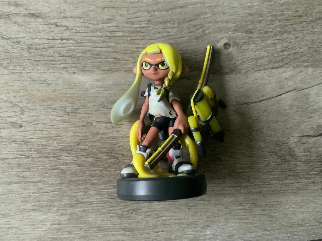 Nintendo Amiibo Inkling Girl Yellow / Geel Splatoon serie, Avontuur en Actie, 1 speler, Ophalen of Verzenden, Zo goed als nieuw