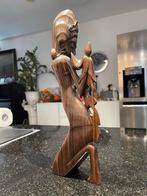 Prachtig handgesneden houten beeld van een Balinese danseres, Antiek en Kunst, Kunst | Beelden en Houtsnijwerken, Ophalen