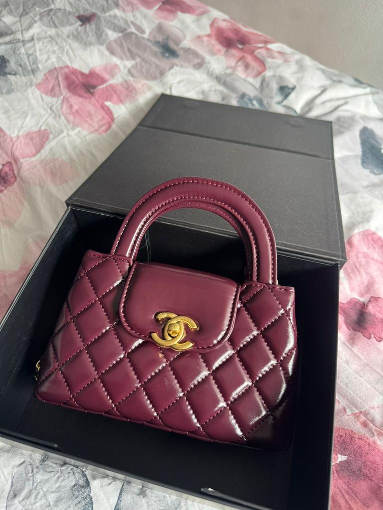 Chanal mini kelly, Ophalen of Verzenden, Zo goed als nieuw, Zwart