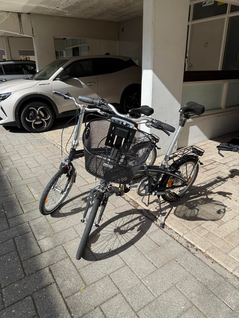 2 Opvouwbare fietsen Orus met tas en slot. Zgan, 20 inch of meer, Versnellingen, Zo goed als nieuw, Totaal opvouwbaar