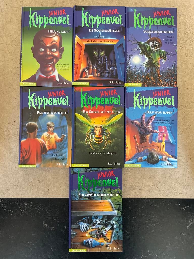 7 delen van Junior Kippenvel boeken, Boeken, Ophalen of Verzenden, Zo goed als nieuw