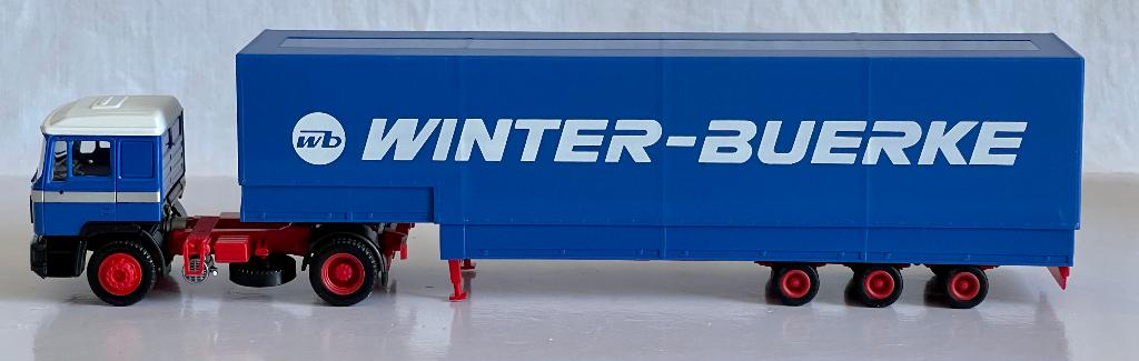 Herpa SoSe: MAN PSZ met huiftrailer "Winter-Buerke", Ophalen of Verzenden, Zo goed als nieuw, Bus of Vrachtwagen, Herpa