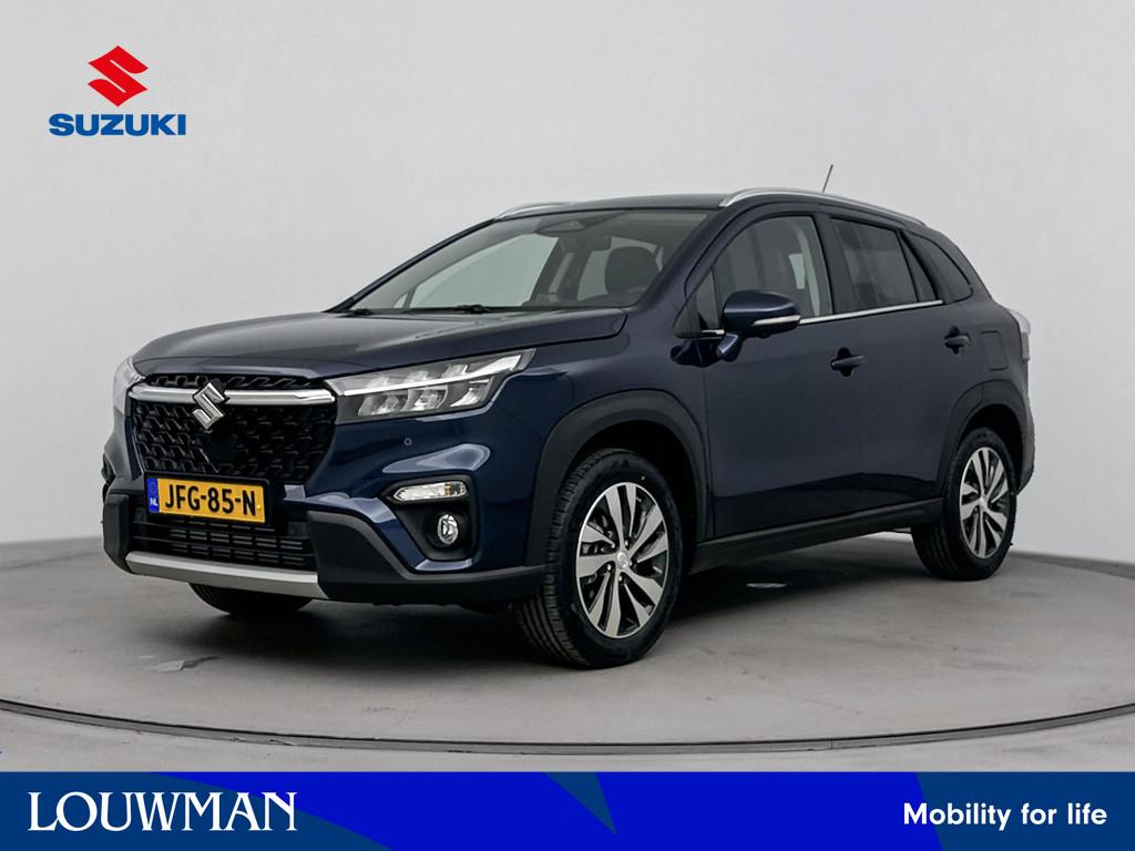 Suzuki S-Cross 1.4 Boosterjet Style Hybrid *DEMO* | Black Rh, Auto's, Suzuki, 12 maanden, 4 cilinders, Blauw, Leder en Stof