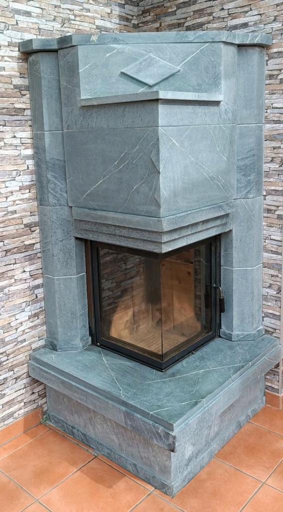 24093 Zware speksteenkachel Hark 8kw, Ophalen, Info@woonwarmer.nl, Gebruikt, Houtkachel