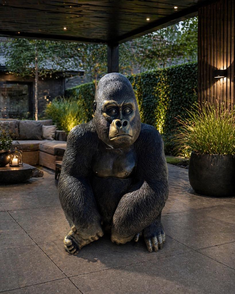 NIEUW! Tuinbeeld aap gorilla tuindecorarie bronzen beelden, Ophalen, Nieuw, Wr, Wr