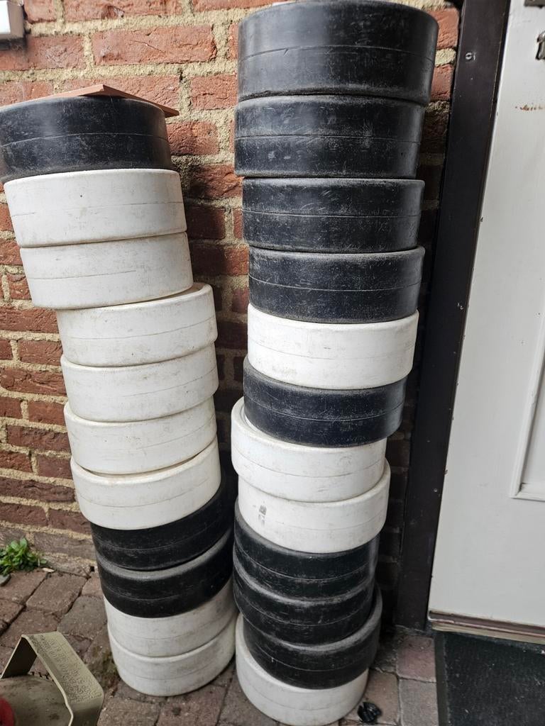 Zwarte en witte damstenen voor buiten, Ophalen of Verzenden