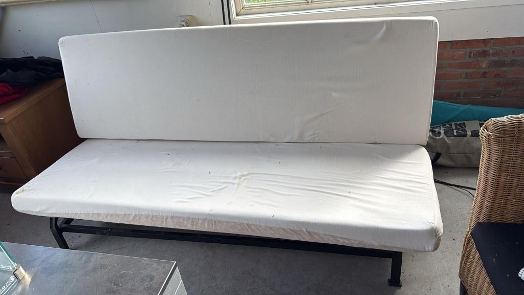 slaap bank  gratis ophalen, Ophalen, Gebruikt, Zwart, Tweepersoons