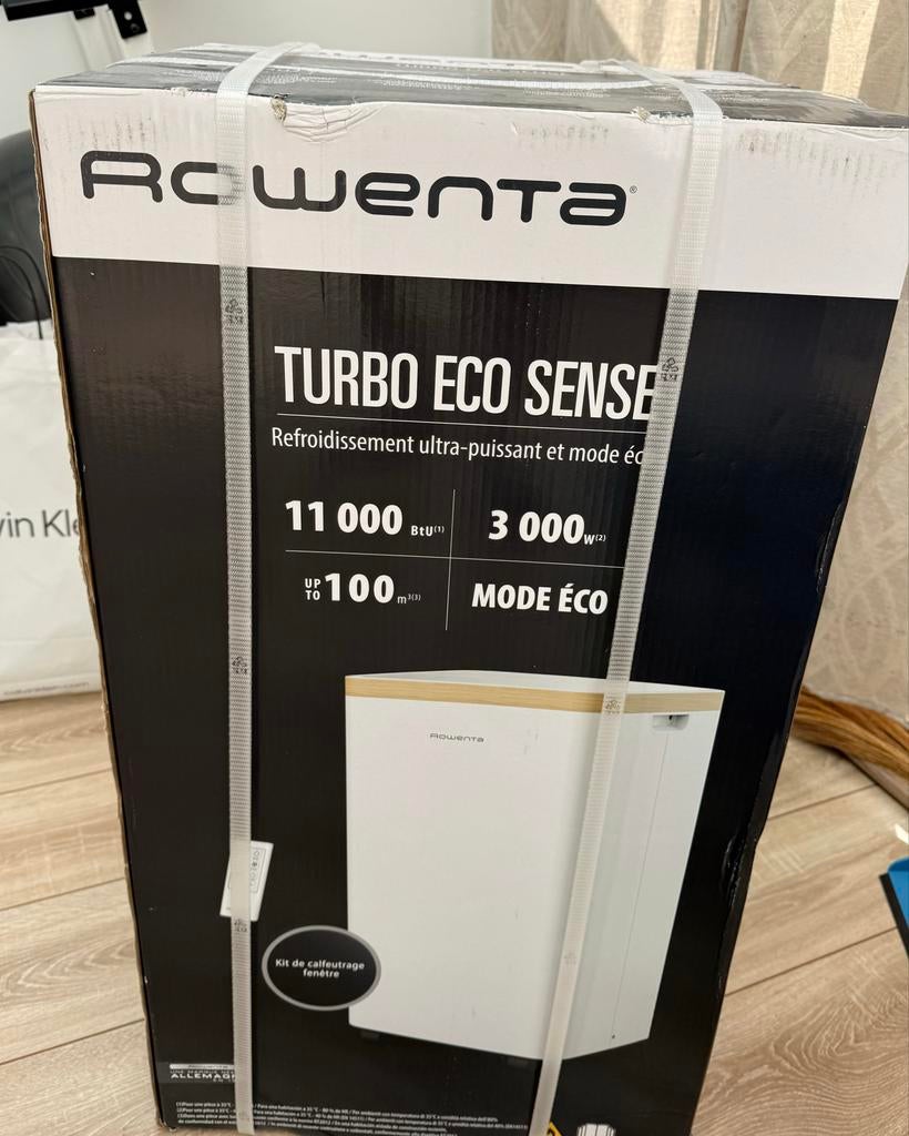 Rowenta Turbo Eco Sense Mobiele Airco 11000 BTU A-klasse, Nieuw, 3 snelheden of meer, Ophalen of Verzenden, Koelen en Ontvochtigen